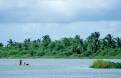 Pirogue on the Mono River, near grand Popo, Benin