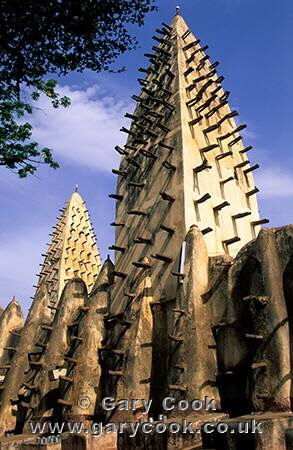 Sudanese style Mosque at Bobo Dialasso, Burkina Faso