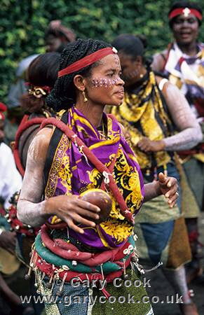 Traditional dancing, Ejagham tribe, Buea, Cameroon