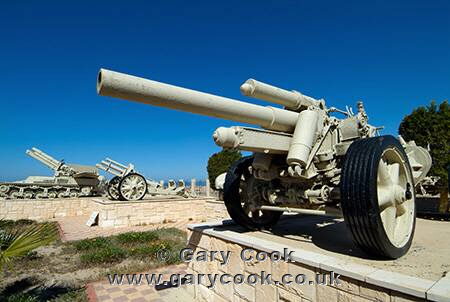 German 150mm anti tank gun, El Alamein war museum, El Alamein, Egypt