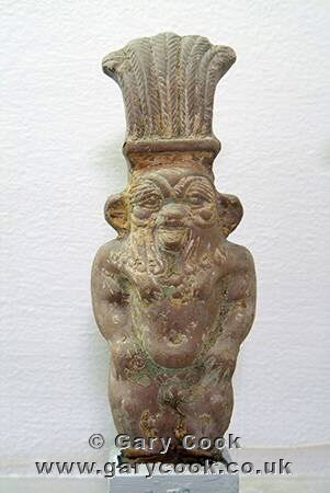 Terracotta statue of the god Bes, Greco-Roman Museum, Alexandria, Egypt