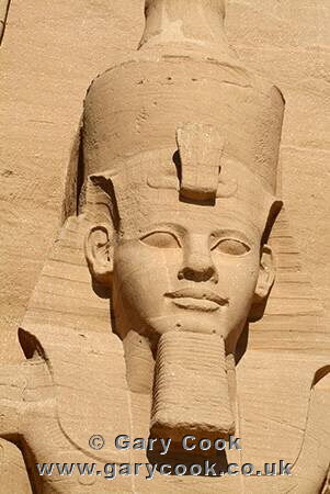 Colossal statues of Ramses II at Abu Simbel, Egypt