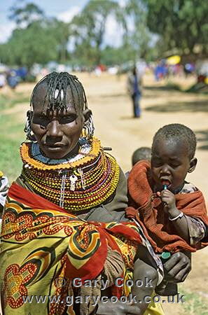 Turkana woman and child, Maralal, Kenya