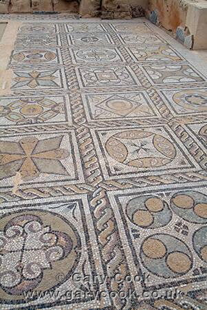 Mosaic at Seaward Baths, Sabratha Roman Ruins, Libya