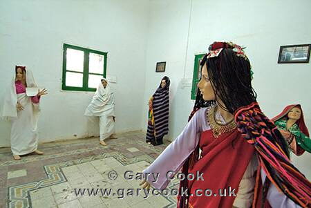 Display of traditional costumes in the museum, Ghadames, Libya