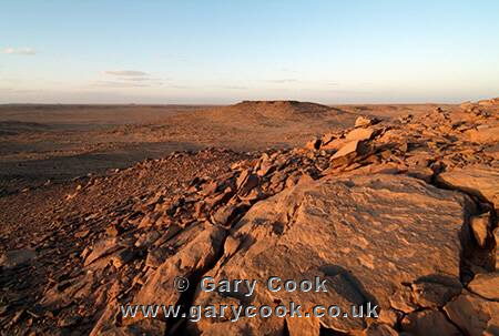 Rocky plateau of the Hamadat al-Hamrah, Sahara Desert, Libya