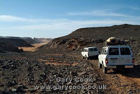 Jeep safari, Jebel Acacus, Sahara Desert, Libya