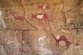 Rock paintings, Jebel Acacus, Sahara Desert, Libya