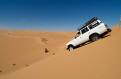 Jeep safari in the Idehan Ubari sand sea, Sahara Desert, Libya