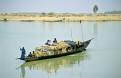 Pinasse boat on the Bani / Niger River, near Mopti, Mali