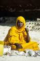 Mauritanian woman selling fish, Plage de Peche, Nouakchott, Mauritania