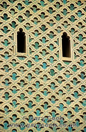Architectural detail, Kasbah Mosque, Marrakesh, Morocco