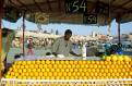 Stall selling fresh orange juice, Place Djemaa el Fna, Marrakesh, Morocco