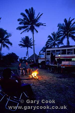 Campfire under the Full Moon, Morrungulo, Mozambique