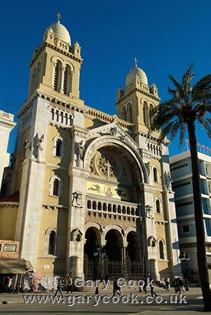 Catholic cathedral, Place de Independance, Tunis, Tunisia