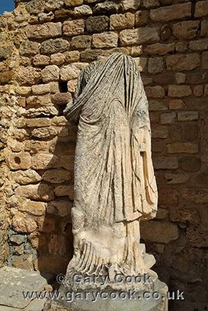Headless statue, Roman Villa, Carthage, Tunisia