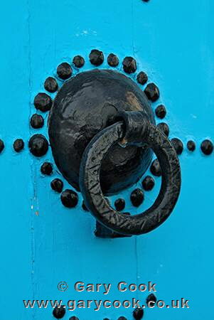 Traditional doorknocker, Sidi bou Said, near Tunis, Tunisia