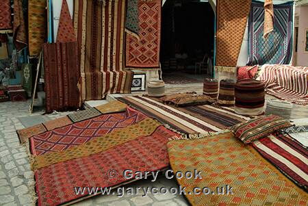 Carpets for sale, Kairouan, Tunisia