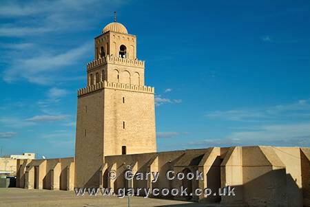 Minaret of the Great Mosque (Sidi Okba Mosque), Kairouan, Tunisia