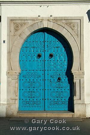 Traditional doorway, Tunis, Tunisia