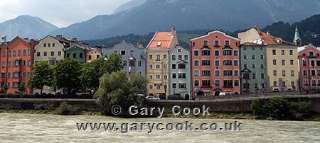 Colourful houses, Innsbruck, Austria