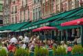 Street cafes, Markt square, Bruges, Brugge, Belgium
