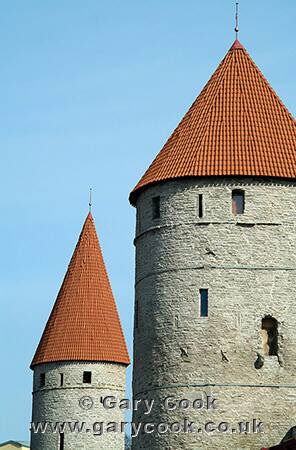 City walls and towers, Eppingi and Grusbecke Towers, Tallinn, Estonia