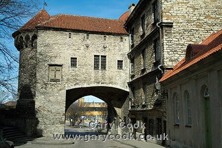Great Coast Gate, city walls, Tallinn, Estonia