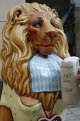 Munchner Lowenparade, Munich Lion parade - one of many colourful painted statues of lions to be found throughout Munich, Bavaria, Germany