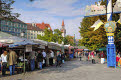 Viktualienmarkt, food market, Munich, Bavaria, Germany