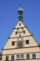 Clock on the Ratstrinkstube (City Councilors Tavern), Marktplatz, Rothenburg ob der Tauber, Bavaria, Germany