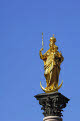 Statue of the Virgin Mary, Marienplatz, Munich, Bavaria, Germany