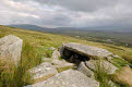 Megalithic Tomb on the slopes of Slievemore mountain, Achill Island, County Mayo, Ireland