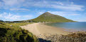 Dugort Beach with Slievemore mountain in the background, Achill Island, County Mayo, Ireland