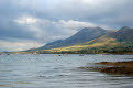 Croagh Patrick mountain and Clew Bay, from Old Head, County Mayo, Ireland