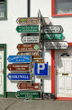 Profusion of road signs, Ballyvaghan, County Clare, Ireland