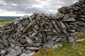 Drystone wall on The Burren, County Clare, Ireland