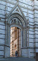 Archway into the Piazza del Duomo, Sienna, Tuscany, Italy