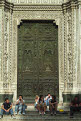 Doorway, Duomo di Sata Maria del Fiore, Cathedral, Florence, Firenze, Tuscany, Italy