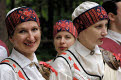 Folk dancers in traditional costume, Open Air Ethnographic Museum (Latvijas etnografiskais brivdabas muzejs), near Riga, Latvia