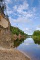 Ergelu (Erglu) Cliffs, River Gauja, near Cesis, Gauja National Park, Latvia