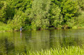 Fisherman, River Memele at Bauska, Latvia
