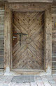 Door detail, Traditional Lithuanian farmsteads, Lithuanian Open Air Museum, Rumsiskes, near Kaunas, Lithuania
