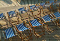 Deckchairs on the beach, Scheveningen, near The Hague, Den Haag, Holland, The Netherlands
