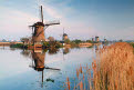 Windmills at Kinderdijk, near Rotterdam, Holland, The Netherlands