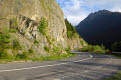Winding road through the Fagaras Mountains, Transylvanian Alps, Romania