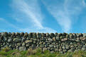 Dykes and sky, near Balcary, Auchencairn, Dumfries and Galloway, Scotland