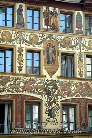 Fresco painted buildings, Luzern, Switzerland