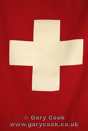 Switzerland flag, on a tee-shirt, Swizterland