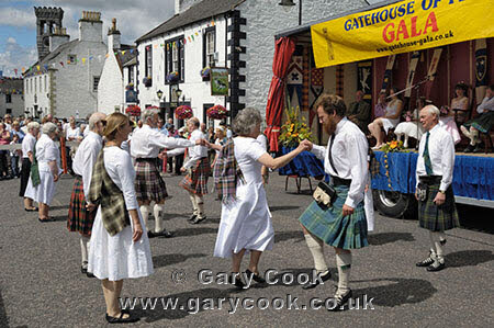 Country Dancing performed by the Gatehouse of Fleet branch of the Royal Scottish Country Dance Society, Gatehouse Gala 2007, Dumfries and Galloway, Scotland